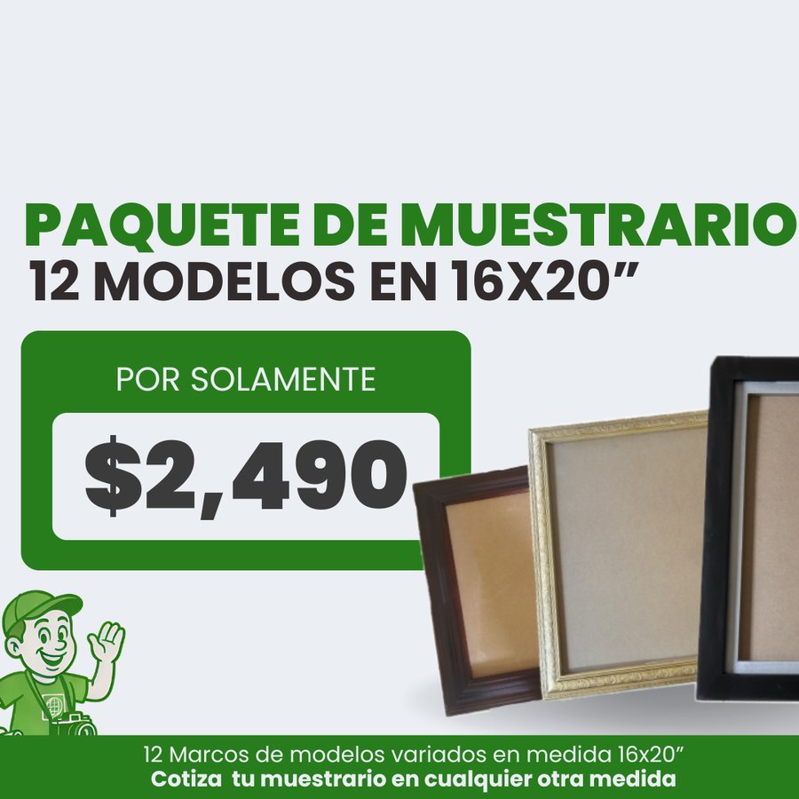 Paquete Muestrario 16x20"