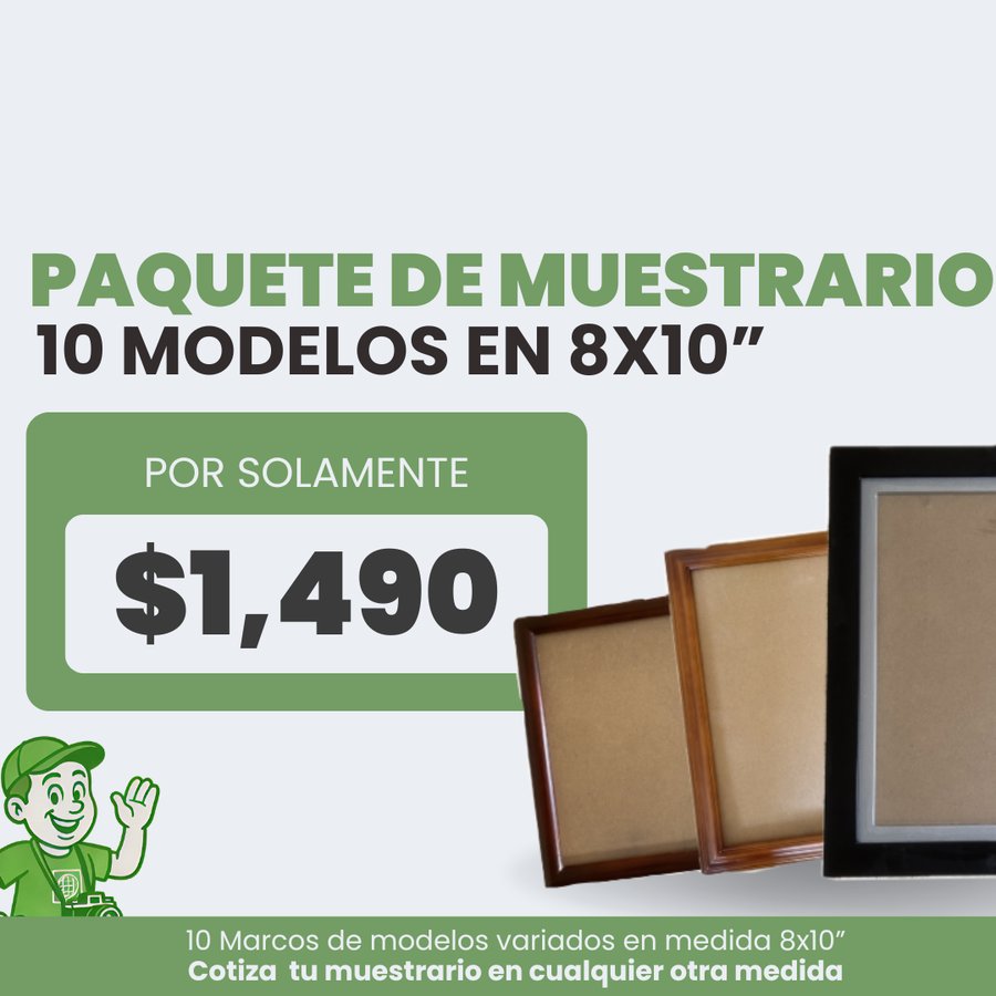 Paquete Muestrario 8x10"